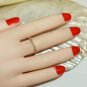 FANTA ORANGE MANDARIN SPESSARTITE GARNET 14k WHITE GOLD WEDDING RING NS88987.