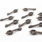 Pave Diamond Lock Key Charm Single Bail Pendant 925 Silver Diamond Findings Gift