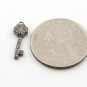 Pave Diamond Lock Key Charm Single Bail Pendant 925 Silver Diamond Findings Gift
