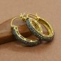 Pave Diamond Hoop Earring 925 Silver Victorian Hoop Earring Birthday Gift Charm.