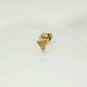 Diamond Petite Triangle Stud 14k Gold Pave Diamond Studded Tops Wedding Gift.