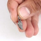 Natural Pave Diamond Angel Wing Charm 925 Sterling Silver Diamond Charms Pendant