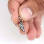 Natural Pave Diamond Angel Wing Charm 925 Sterling Silver Diamond Charms Pendant
