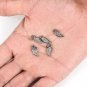 Natural Pave Diamond Angel Wing Charm 925 Sterling Silver Diamond Charms Pendant