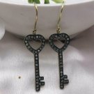 Pave Diamond Key Earrings 14k Gold&925 Silver Diamond Key Earring For Birthdays. Pave Diamond Key Earrings 14k Gold&925 Silver Diamond Key Earring For Birthdays.