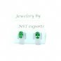 Tsavorite garnet stud earring AAA+quality tsavorite 6x4 oval 925 sterling silver