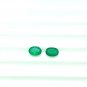 Sandawana Emerald Pair Set Of 2Pc Natural Emerald Cut Stone CERTIFIED Stone Pair