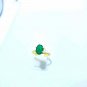 Sandawana Emerald Ring 925 Silver Wedding Ring Prong Emerald Ring CERTIFIED.