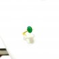 Sandawana Emerald Ring 925 Silver Wedding Ring Prong Emerald Ring CERTIFIED.