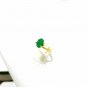 Sandawana Emerald Ring 925 Silver Wedding Ring Prong Emerald Ring CERTIFIED.