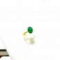 Sandawana Emerald Ring 925 Silver Wedding Ring Prong Emerald Ring CERTIFIED.