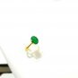 Sandawana Emerald Ring 925 Silver Wedding Ring Prong Emerald Ring CERTIFIED.