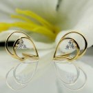 14k Solid Gold Diamond Earring Drop Shape Diamond Gold Women Jewelry Charm Gift. 14k Solid Gold Diamond Earring Drop Shape Diamond Gold Women Jewelry Charm Gift.