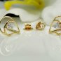 14k Solid Gold Diamond Earring Drop Shape Diamond Gold Women Jewelry Charm Gift.