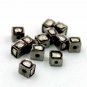 Pave Diamond Polki Box Beads 925 Silver Spacers Design Jewelry Making Supplies.