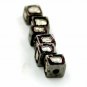 Pave Diamond Polki Box Beads 925 Silver Spacers Design Jewelry Making Supplies.