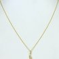 Pave Diamond Leaf Necklace Minimalist Leaf Necklace 14k Gold Dainty Necklace.
