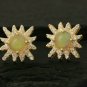 Diamond Star Dainty Earring 14k Gold Ethiopian Opal Minimalist Fine Jewelry Gift