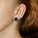 14k Gold Spinel Stud Earring 925 Silver Pave Diamond Stud Earring Gift. 14k Gold Spinel Stud Earring 925 Silver Pave Diamond Stud Earring Gift.