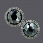 14k Gold Spinel Stud Earring 925 Silver Pave Diamond Stud Earring Gift.
