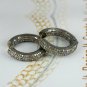 Natural Pave Diamond 14k Gold Hoop Earring 925 Silver Diamond Earring NS28.