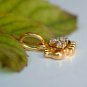 Ladybug Diamond Pendant Necklace 14k Gold Diamond Tiny Ladybug Pendant Charm.