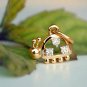 Ladybug Diamond Pendant Necklace 14k Gold Diamond Tiny Ladybug Pendant Charm.