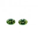 Demantoid Garnet 6x4 oval pair  set of 2  Excellent Cut Demantoid Garnet Jewelry