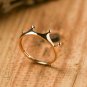14k Solid Gold Dainty Skinny Crown Band Ring Minimalist Delicate Tiara Ring N78.