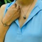 Rosecut Diamond Pendant Necklace 925 Sterling Silver Necklace Victorian Pendant.