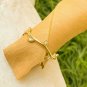 10k Solid Gold Tiny Diamond plain Vine Leaf Ring Handmade Dainty Wavy Ring NG7.