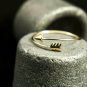 14k Solid Gold Dainty Skinny Mini Statement Ring Minimalist Wedding Ring Band S7
