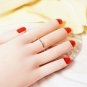 Dainty Mandarin Spessartite Ring 14k Gold Stacking Tiny Garnet Ring Genuine Band