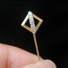 Diamond Lapel Pin 14k Solid Gold Diamond Stick Pin Tie Pin Fathers Day Men Gift. Diamond Lapel Pin 14k Solid Gold Diamond Stick Pin Tie Pin Fathers Day Men Gift.