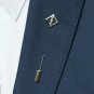 Diamond Lapel Pin 14k Solid Gold Diamond Stick Pin Tie Pin Fathers Day Men Gift.