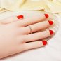 Garnet Diamond Ring Eternity Band 14k Gold Mandarin Spessartite Wedding Ring N89
