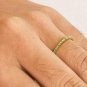 10k Solid Gold Tiny Round Tsavorite Half Eternity Ring Stacking Dainty Ring NS8.