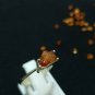 Spessartine Mandarin Garnet Raw Garnet Ring Sterling Silver Ring 2.80cts Garnet.