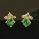 Tsavorite Garnet Stud Earring 14k Gold Natural Diamond Earring Tops Fine Jewelry Tsavorite Garnet Stud Earring 14k Gold Natural Diamond Earring Tops Fine Jewelry
