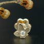 Maple Leaf Nose Piercing 14k Gold Natural Diamond Ear Body Piercing Jewelry Gift