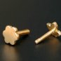 Maple Leaf Nose Piercing 14k Gold Natural Diamond Ear Body Piercing Jewelry Gift