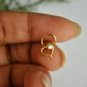 Heart Nose Stud Natural Diamond 14k Gold Nose Ear Piercing Birthday Gift NosePin