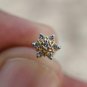 Tiny Diamond Star Piercing 14k Solid Gold Diamond Body Piercing Nose Ear Studs.