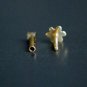 Internally Threaded Diamond Nose Stud 14k Gold Nose Piercing Nostril Jewelry.