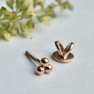 14k Gold Trinity Nose Stud Beach Holidays Nose Ear Piercing Pin Birthday Gift. 14k Gold Trinity Nose Stud Beach Holidays Nose Ear Piercing Pin Birthday Gift.