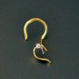 14k Gold Nose Piercing Natural Diamond Body Piercing Jewelry Birthday Gift.