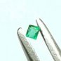 Sandawana Emerald 1mm-1.25mm Natural Square Cut Emerald CERTIFIED Emerald Stone.