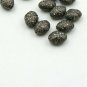 Pave Diamond Oval Beads Spacers Design Pave Diamond 925 Silver Jewelry Beads.