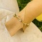 10k Solid Gold Tiny Diamond Plain Vine Ring Handmade Diamond Delicate Wavy Bands