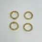 Pave Diamond Round Clasps 14k Gold Double Sided Additional Jewelry Connector.